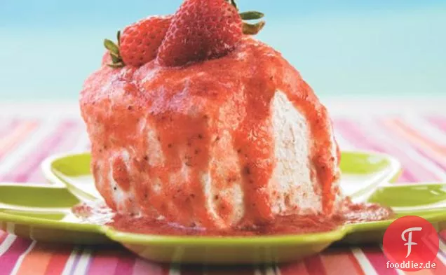 Fruit Mousse With Angel Food Cake