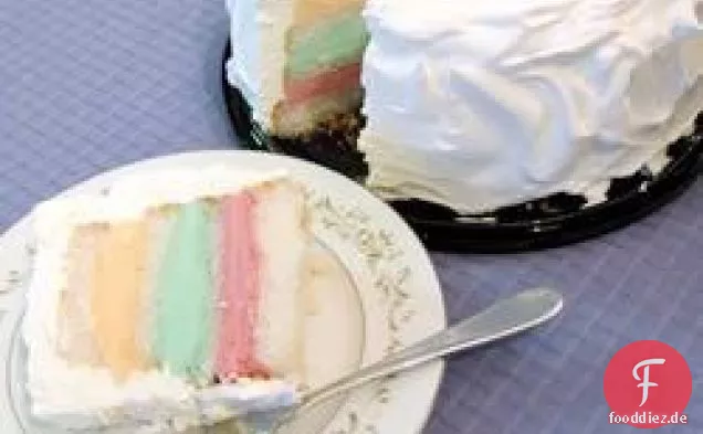 Rainbow Sherbet Cake