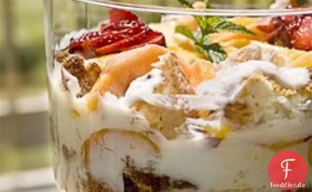 Fresh Peach Trifle