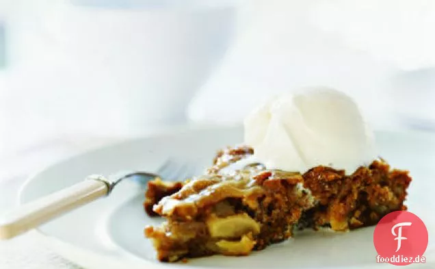 Apple Cake with Caramel Glaze