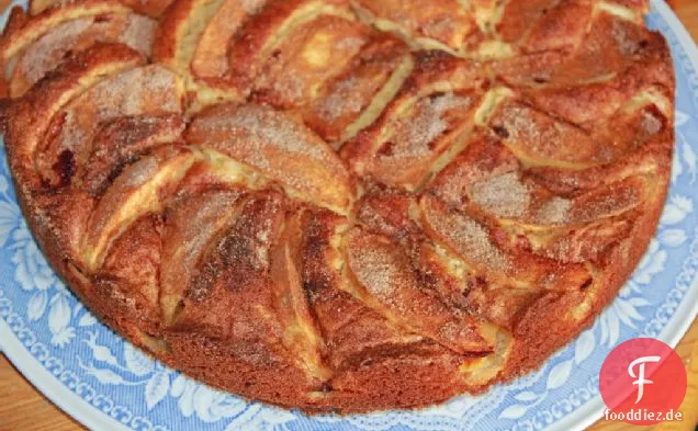 German Marzipan Apple Cake