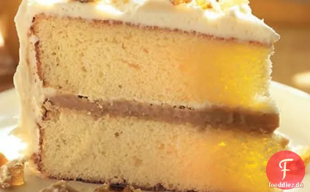 Karamellkuchen mit Frischkäse-Zuckerguss