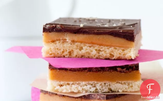 Schokoladen-Karamell-Shortbread