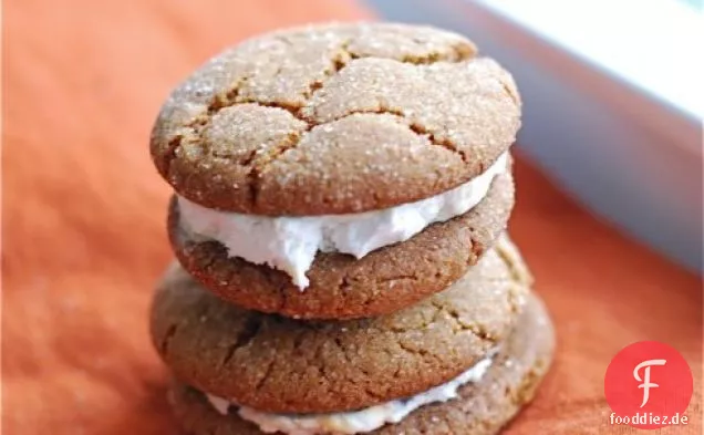 Gingersnap Karamell Sandwiches