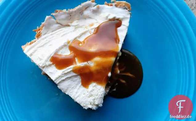Ice Cream Pie with Easy Caramel Sauce
