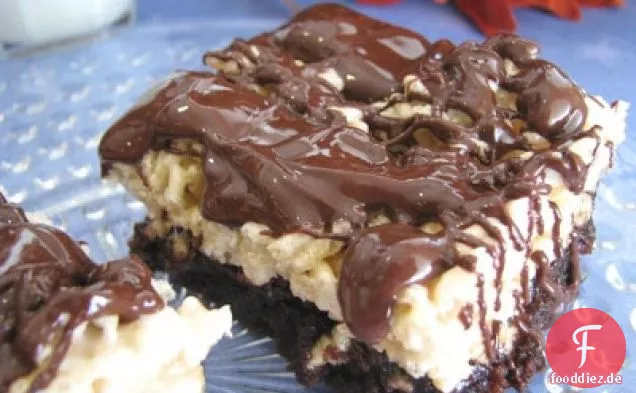 Crispy Caramel Brownie Treats