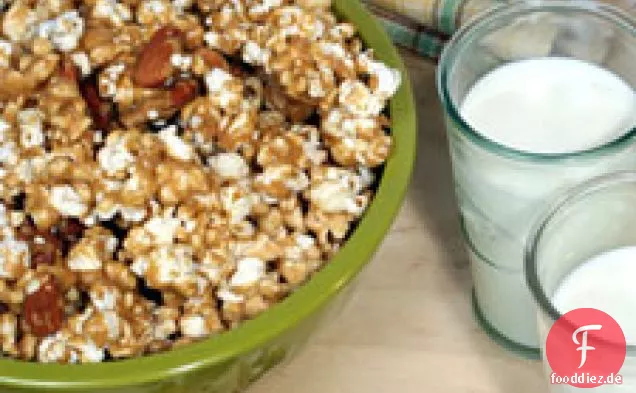 Caramel-almond Popcorn