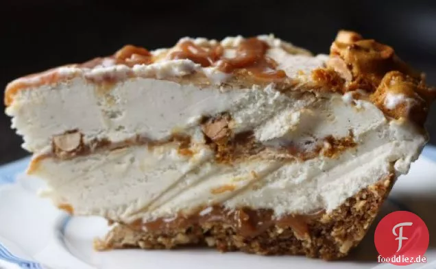 Peanut Brittle And Caramel Crunch Ice Cream Pie