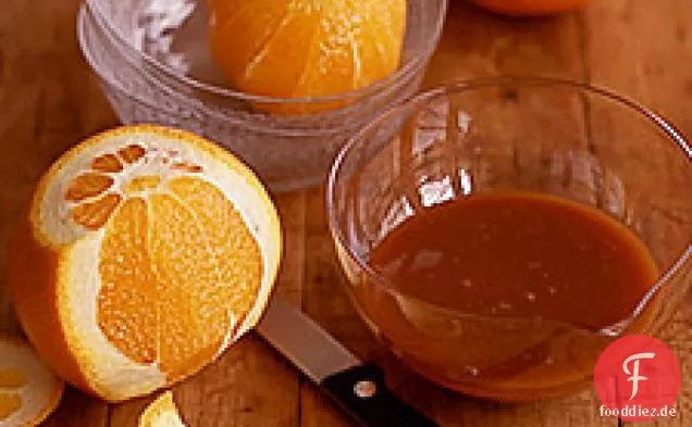 Orangen mit Karamellsauce