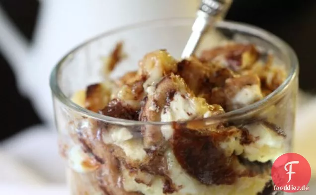 Käsekuchen Cookie Brot Pudding....mit Karamellsauce