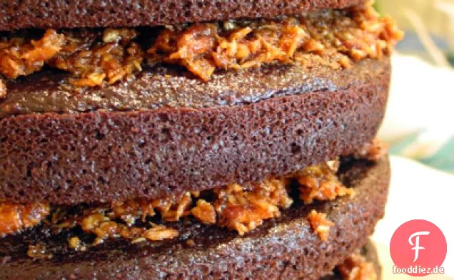 Dunkler Schokoladenkuchen