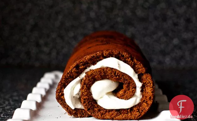 Himmlische Schokoladenkuchen-Rolle