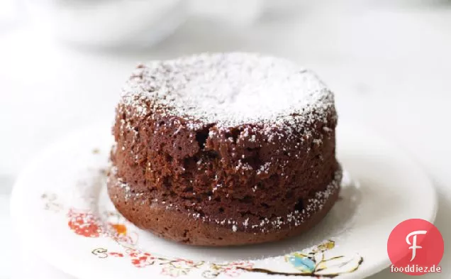 Geschmolzener Schokoladenkuchen