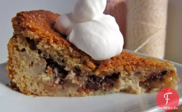 Bittersweet Chocolate And Pear Cake