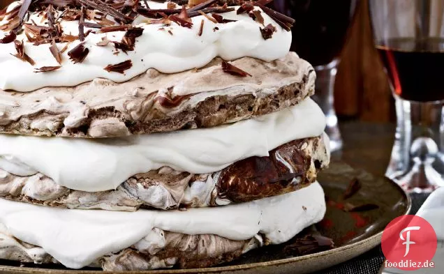 Hazelnut-and-Chocolate Meringue Cake