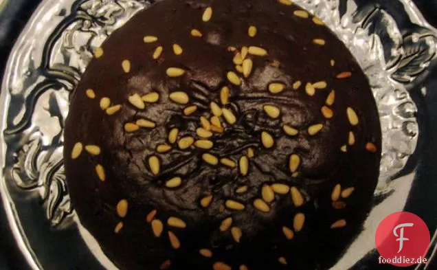 Chocolate Olive Oil Cake With Pine Nuts