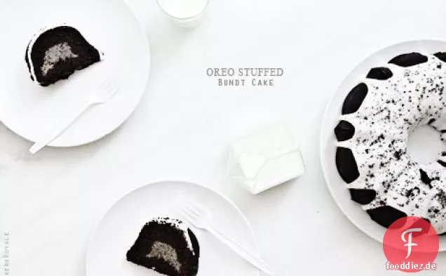 Oreo Stuffed Chocolate Bundt Cake