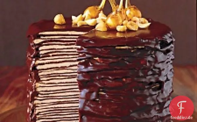 Darkest Chocolate Crepe Cake