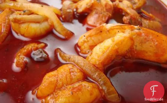 Teuflischen Shrimp (camarones A La Diabla)