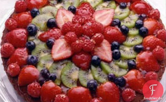Chocolate Sponge Cake With Fresh Fruit