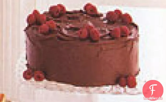 Doppelter Schokoladen-Himbeerkuchen