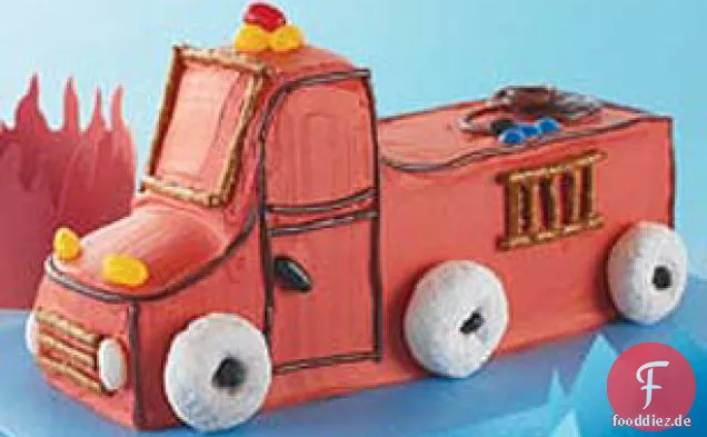 Feuerwehrauto Geburtstagskuchen