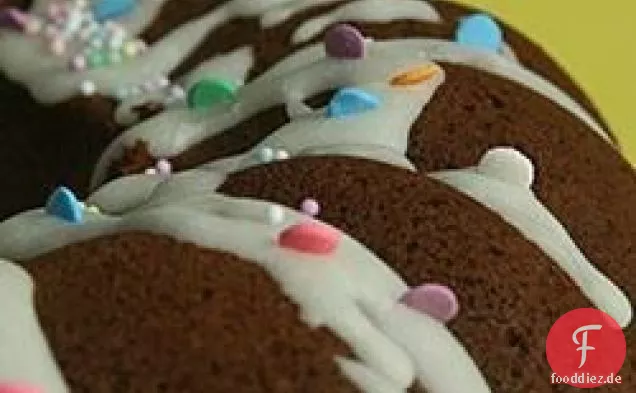 Schokoladen-Schokoladen-Chip Bundt-Kuchen