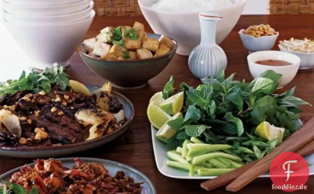 Pfeffrig Mit Gegrillten Garnelen (Tom Nuong Xa Toi Ot)