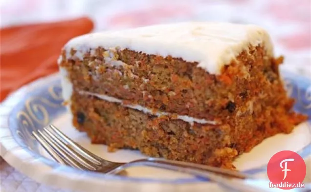 Moist Carrot Cake With Cream Cheese Frosting