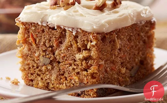 Homemade Carrot Cake With Cream Cheese Frosting
