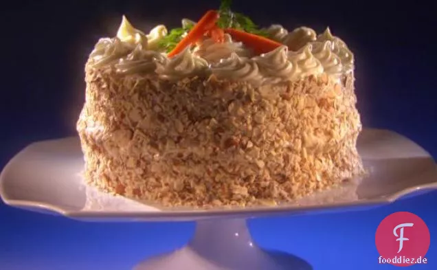Cardamom Spiced Carrot Cake with White Chocolate Cream Cheese Icing