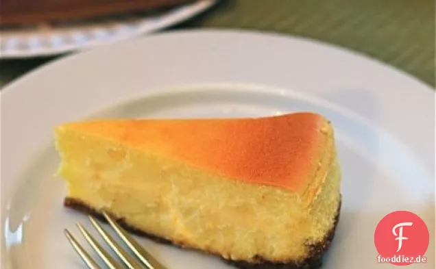 Meyer Lemon Cheesecake mit Gingersnap Kruste