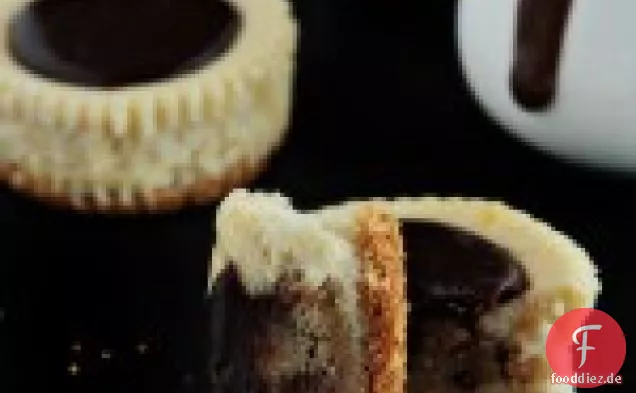 Schokolade-Chip-Cookie-Teig Mini-Käsekuchen