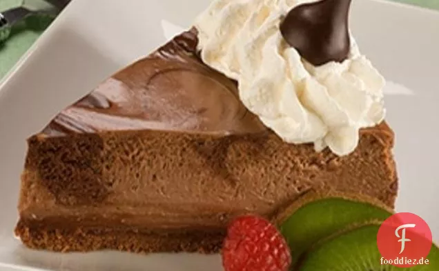 Dunkle Schokolade Dunkel marmorierter Käsekuchen