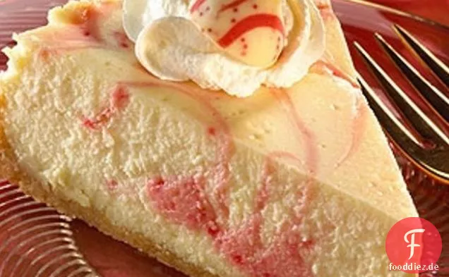 Küsse Candy Cane Swirl Käsekuchen