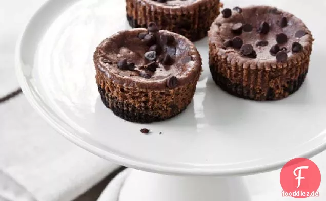 Mini Schokolade-Haselnuss-Käsekuchen