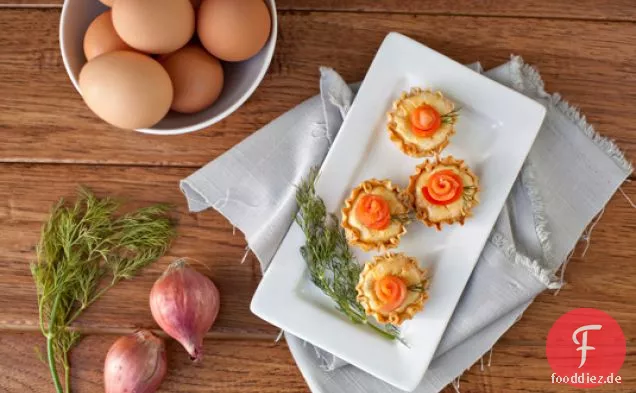 Zitronen-Dill-Käsekuchen Mit Räucherlachs -