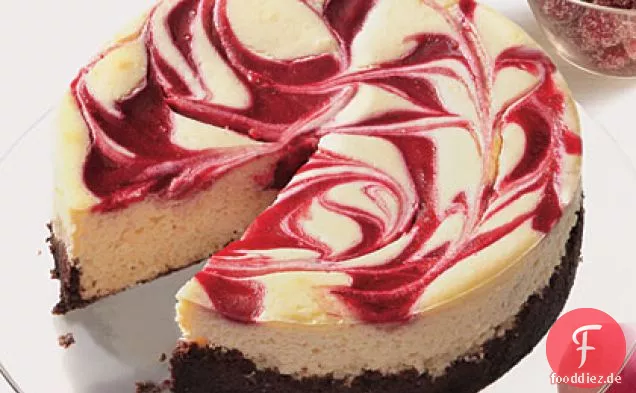 Cranberry Swirl Käsekuchen