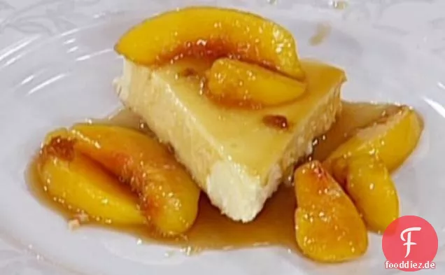 Holly Pfirsich-Cheesecake Flambiert