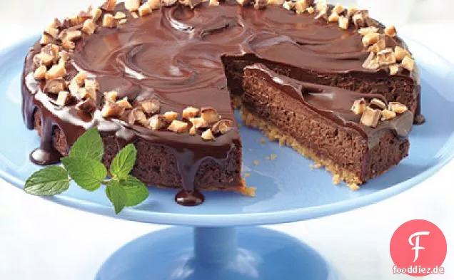 Schokoladen-Trüffel-Toffee-Käsekuchen