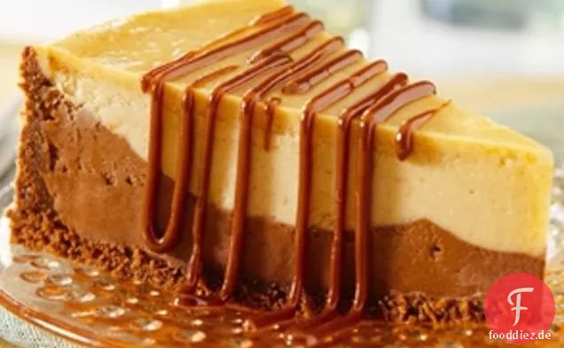 Schokolade & Erdnussbutter Fudge Käsekuchen