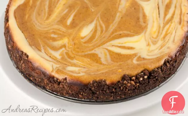 Bourbon-Kürbis-Marmor-Käsekuchen