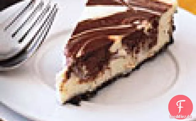 Schokoladen-Marmor-Käsekuchen