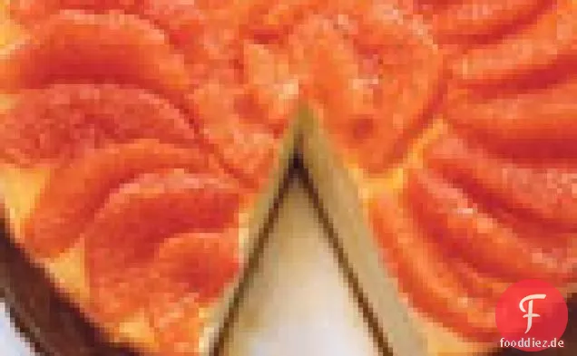 Ingwer und rosa Grapefruit Käsekuchen