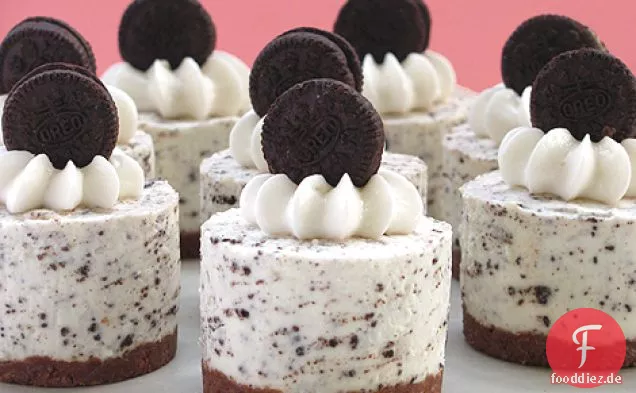 Oreo Cookies und Sahne No-bake Käsekuchen