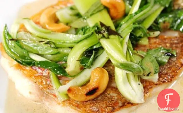 Red Snapper mit Baby Bok Choy