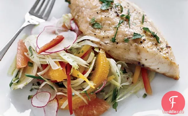 Red Snapper mit Zitrus-Fenchel-Salat