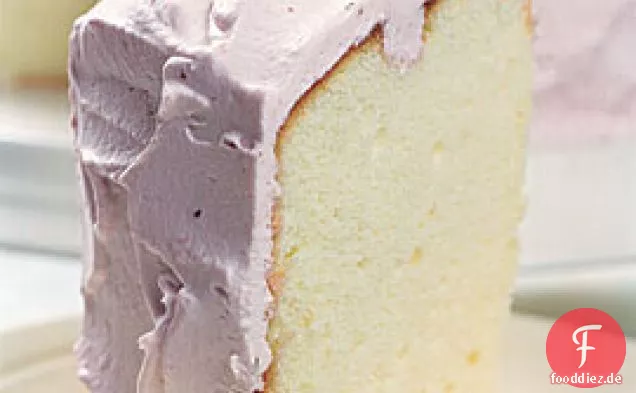 Lemon Chiffon Cake With Raspberry Cream
