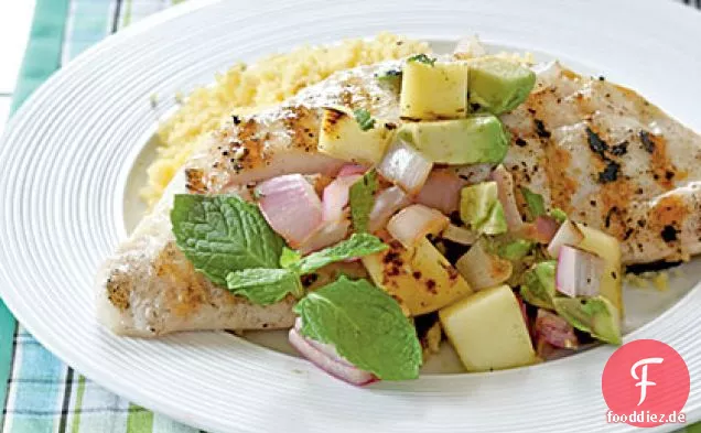Snapper mit Gegrillter Mango-Salsa
