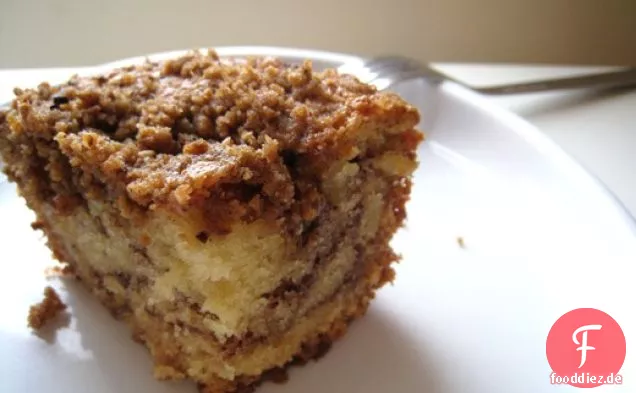 Sour Cream Coffee Cake With Chocolate Cinnamon Swirl
